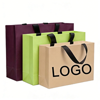 Sacs cadeaux en papier rose personnalisés avec logo pour boutique de chaussures, sacs shopping pour vêtements, sacs cadeaux, sacs shopping pour vêtements, sacs à main