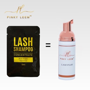 Pinky leem Marque privée Lashshampoo Enrichissement 5ml Nettoyant pour cils Brosse Nettoyant pour extensions de cils Mousse Nettoyant pour cils - Product Image 1