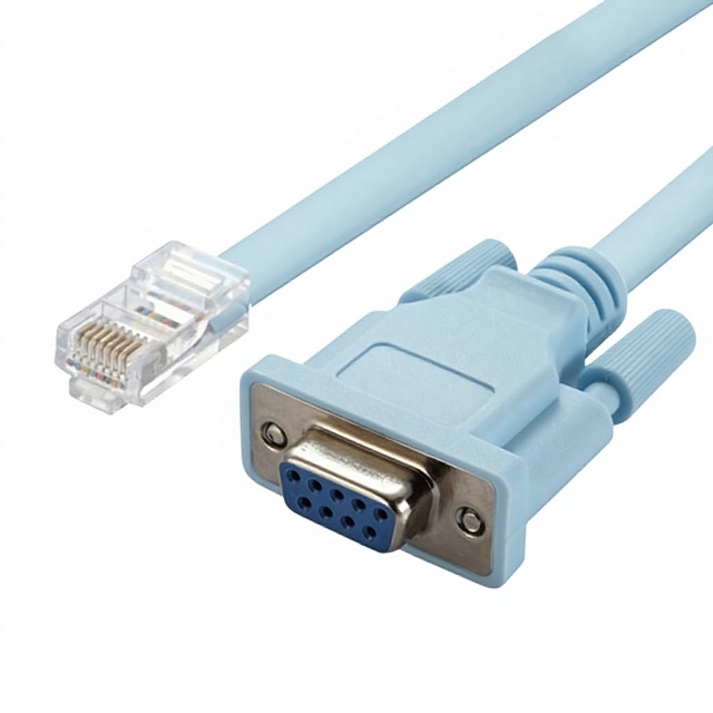 SOTAKO RJ45 to RS232 Serial Cable PVC Jacket Non-Shielded Crystal Head to DB9 Female Converter for Computer Console Debugging