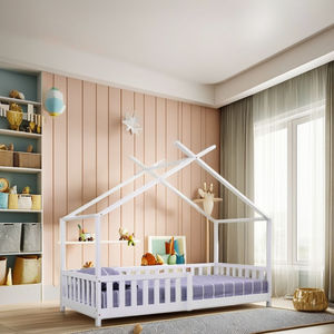 <span class=keywords><strong>Letto</strong></span> <span class=keywords><strong>Singolo</strong></span> per Bambini in Stile Moderno Personalizzato in Pino, Arredamento per Camera da <span class=keywords><strong>Letto</strong></span> dei Bambini - Product Image 1