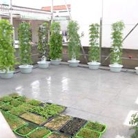 Tour d'hydroponie à 9 étages, système d'hydroponie commercial, tour d'aéroponie, système de culture hydroponique en tour
