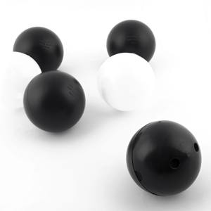 ลูกบอลโป๊ะลอยสีดำขนาด100มม.,ลูกบอลพลาสติกแบบกลวงลูกบอลแบบมีรูกลวง HDPE ผลิตในสหภาพยุโรป - Product Image 5