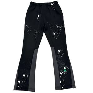 Pantalones Deportivos de Algodón de Alta Calidad con Estampado de Salpicaduras de Pintura Personalizados, Cintura Media, Corte Holgado, Estilo Casual Elegante, Ropa Urbana - Product Image 4