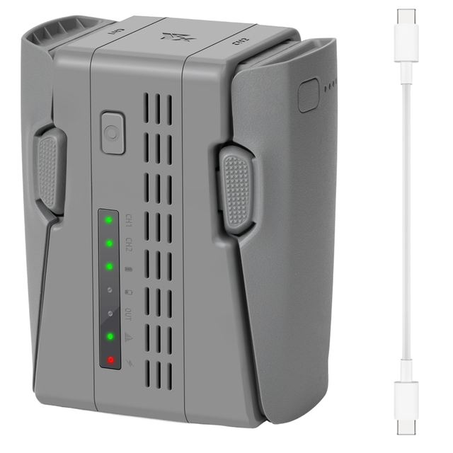 Dual Channel Battery Charging Hub for DJI Neo 2 Fast Charging Hub Storage Mode Portable Power Bank Drone Accessories