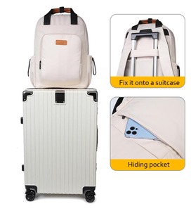 Mochila para Portátil de 14 Pulgadas, Impermeable, Ecológica, de Nailon, con Correa de Hombro Arqueada, Cierre de Cremallera, Protección de Airbag, Unisex - Product Image 4