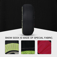 BOHU Chaussettes antidérapantes pour pneus, faciles à installer, en tissu lavable, chaînes à neige, marque privée, accessoires automobiles d'hiver pour neige, boue et glace