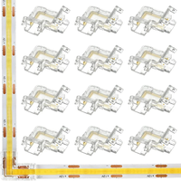 Connecteur rapide LUMIWISE à 2 broches, sans soudure, 5A 12V DC pour bande LED COB 5mm/8mm/10mm PCB IP20