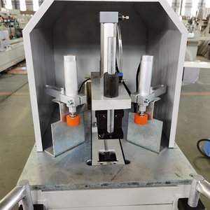 Machine de nettoyage d'angle automatique EWORLD à 3 lames en acier inoxydable, puissance 1,1 kW, tension personnalisable, facile à utiliser pour les cadres de fenêtres - Product Image 4