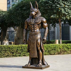 Scultura Artistica Personalizzata, Statue Giganti Religiose, Statua della Sfinge Egizia, Anubis in Bronzo, Statua del Dio dell'Antico Egitto - Product Image 3