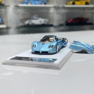 Modèle de voiture miniature en alliage 1:64 Pagani <span class=keywords><strong>Zonda</strong></span> C12 avec couvercle arrière à fermeture magnétique - Décoration de maison personnalisée, cadeau - Product Image 6