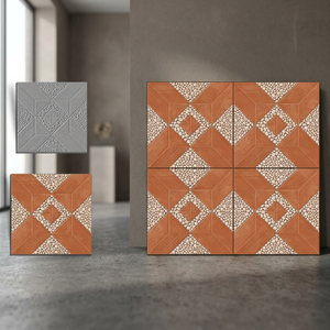 Carreaux de sol extérieur en porcelaine émaillée numérique de qualité A, style brique de ferme, 40x40 cm (16x16 pouces) - Product Image 1