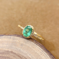 Bague en argent sterling 925 avec pierre précieuse ovale en pierre naturelle de luxe pour mariage, fiançailles, bal de promo, anniversaire, cadeau pour jeunes femmes