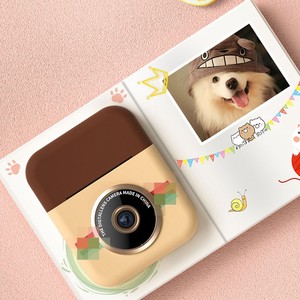 Kids Instant <b>Camera</b> CP08 2.4 Inch IPS Dual Lens Thermal <b>Print</b> TF Card Slot 3-6 Years - Product Image 1