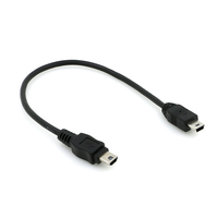 Kabel USB Mini sisi ganda, kecepatan tinggi ke kabel micro-usb pengisian daya ganda untuk penggunaan kamera dan komputer