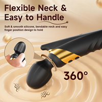 Bâton de massage G-Spot à double vibration, 8 fréquences, télescopique, à aspiration magnétique, rechargeable par USB, jouet sexuel pour adultes