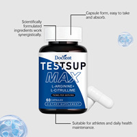 Docteat L-arginine L-citrulline Complément Alimentaire Vitalité Capsules Soutient la Performance Vasculaire, l'Exercice, la Musculation et l'Énergie
