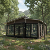 Maison modulaire extensible HUAYING de 20 pieds avec panneaux sandwich, 3 chambres, design moderne pour usage hôtelier