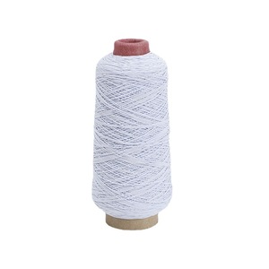 Màu Đen Và Trắng Tự Làm Đàn Hồi <span class=keywords><strong>Spandex</strong></span> Sợi Dây Dưới Chủ Đề Được Bao Phủ Với Cao Su Cho Vớ May - Product Image 5