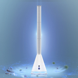 <span class=keywords><strong>Ventilateur</strong></span> sur pied intelligent sans pales 9 vitesses, <span class=keywords><strong>ventilateur</strong></span> de refroidissement domestique avec télécommande, en plastique, silencieux, à vitesse réglable - Product Image 1