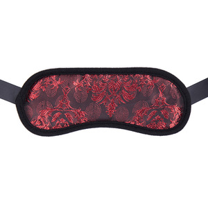Produits SM Masque pour les yeux en tissu jacquard rouge Accessoire de scène Masque facial Ruban d'entraînement Masque pour les yeux Bande pour les couples Hommes Femmes - Product Image 3
