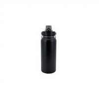 Bouteille d'eau isotherme en acier inoxydable avec logo personnalisé, cadeaux d'entreprise et de bienvenue en gros, sans BPA, 1000 ml, 32 oz, portable