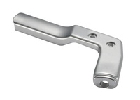 Plaque de montage en alliage d'aluminium usinée CNC sur mesure, forme arquée, couleur personnalisée pour adaptateur de frein à disque de vélo pliant et sous-cadre de trottinette électrique