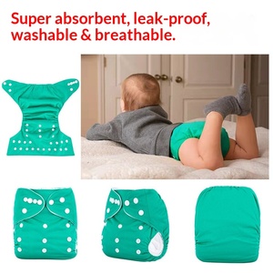 Couches lavables pour bébés, couleur unie, anti-fuites, imperméables, respirantes, lavables, culottes d'apprentissage pour nouveau-nés, série modèle - Product Image 2