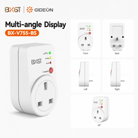 Prise de protection automatique de tension 230V 10A avec prise BS et protection contre les surtensions et les sous-tensions à démarrage rapide en 10 secondes pour les appareils électroménagers