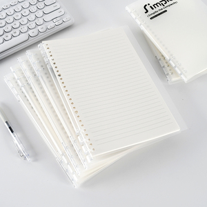 Trong suốt PP 3-<span class=keywords><strong>Ring</strong></span> Loose-Leaf máy tính xách tay với in lụa-B5/A5, chất kết dính bơm lại cho các trường học, văn phòng, Tạp Chí - Product Image 4