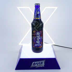 Mingxin Barware X-Shaped LED Iluminado Glorifier Estante de exhibición de presentador de una botella de cerveza - Product Image 3