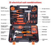 Kit d'Outils Professionnel pour Électricien 35 Pièces avec Multimètre et Outils Électriques Essentiels