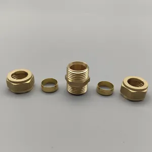 Brass fittings   15mm-54mm brass CC socket coupling Water Pipe