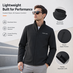 OEM Bulk Supply Windproof <b>Jacket</b> For Business Travel And Office Staff Daily Wear Custom Branding Outdoor Shell <b>Jacket</b> - Product Image 1