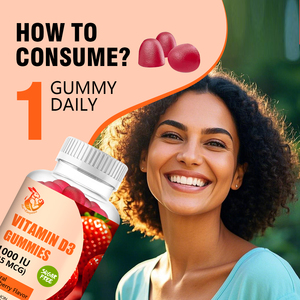 Gomitas de Vitamina D3 al por Mayor de Fábrica con Vitamina D en Sodio que Favorecen la Salud de Huesos, Dientes, Músculos e Inmunidad, Gomitas Dietéticas Naturales - Product Image 3