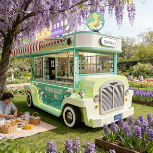 ZOWN Custom Electric Mobile Concession Food Cart Sink Storage Luxury Fashionable Design Global Street Business <b>Wholesale</b> <b>China</b> - Product Image 1