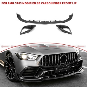 Lame avant en fibre de carbone style BB pour Mercedes AMG GT53 GT50, véritable séparateur de pare-chocs avant pré-imprégné, vente en gros - Product Image 4