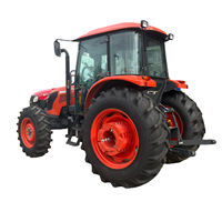 Digunakan untuk Traktor Pertanian 4WD 95HP Diesel Turbocharged dengan Gearbox 12-Percepatan, Kabin AC Tertutup untuk Lahan Sawah dan Lahan Kering