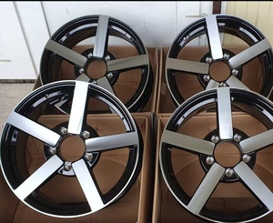 ล้ออัลลอยด์ฟอร์จสีเงินแบบห้าก้าน ขนาดใหม่ 17x8.5 5x114.3 20 มม. สำหรับรถยนต์นั่งส่วนบุคคล Audi Mercedes- สำหรับใช้งานทั่วไป - Product Image 4