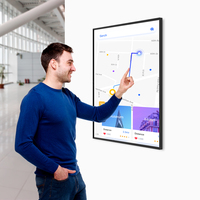 15.6 21.5 27 32 43 55 pouces infrarouge capacitif tablette Android écran tactile support mural 2K 4K publicité moniteur écrans numériques