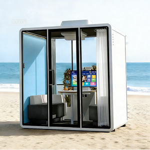 Bureau <span class=keywords><strong>de</strong></span> jardin design moderne, cabane <span class=keywords><strong>de</strong></span> bureau extérieure personnalisée, cabines <span class=keywords><strong>de</strong></span> bureau préfabriquées, maisons miniatures dans le jardin. - Product Image 5