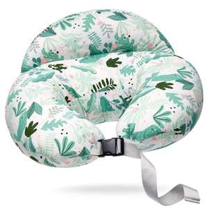 Modern Plus-Size Infant Support Baby Chair Nursing <b>Pillow</b> Adjustable Belts Removable Cotton Covers for 0-12 Months Solid Wood - Product Image 1