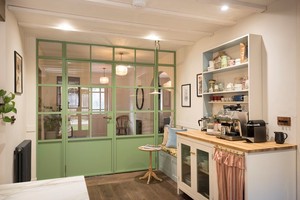 Finestre e Porte a Battente <span class=keywords><strong>in</strong></span> Lega di <span class=keywords><strong>Alluminio</strong></span> con Vetro Temperato, Design Moderno Francese, Arco Decorativo Semicircolare Curvo per Interni - Product Image 6