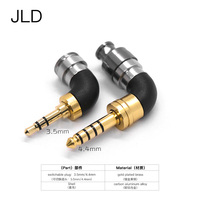 Adaptateur de casque JLD Prise audio stéréo pour connecteurs de fils à souder Écouteurs plaqués or Prise DIY Haut-parleurs