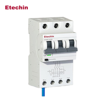1P + N/3p + N RCBO 10kA Rcd Type AC,A,AC-S,A-S disjoncteur résiduel 16A-63A Mini disjoncteur à courant résiduel