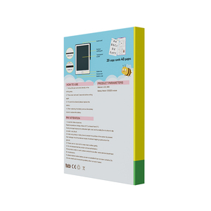 Individuelles LCD-Zeichenbrett für Kinder, Löschbares Kritzelbuch mit 20 Vorlagen, Frühes Lern-Zeichenset, 8,5-Zoll-Bildschirm ABS+LCD - Product Image 4