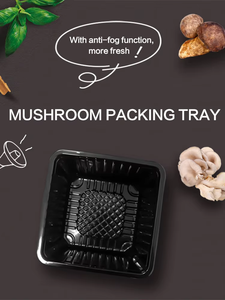 Caja de embalaje de setas popular con función antivaho, tamaño de comida PET personalizada, tary para un tiempo fresco más largo - Product Image 4