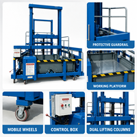 Plateforme élévatrice mobile pour conteneurs de 2 et 3 tonnes, plateforme de chargement et de déchargement, table élévatrice