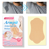 Vente en gros 28 pièces autocollant anti-transpirant pour les aisselles coussinets anti-transpiration jetables absorbants pour les aisselles