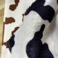 Yüksek çözünürlüklü inek baskı desen % 100% polyester FDY süper yumuşak yüksek kaliteli kadife baskı kumaş ev tekstili için/bebek kumaş