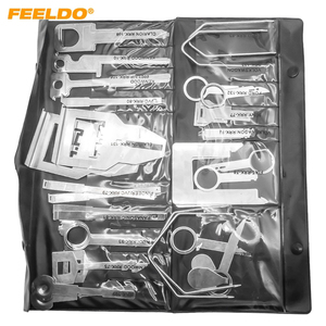 Kit d'outils de réparation pour le retrait de la Radio du lecteur CD, Audio stéréo, avec pochette robuste, outil de démontage intérieur des panneaux de porte de voiture, 38 pièces - Product Image 2